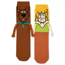Scooby-Doo and Shaggy 3D Crew Socks at Spencer's