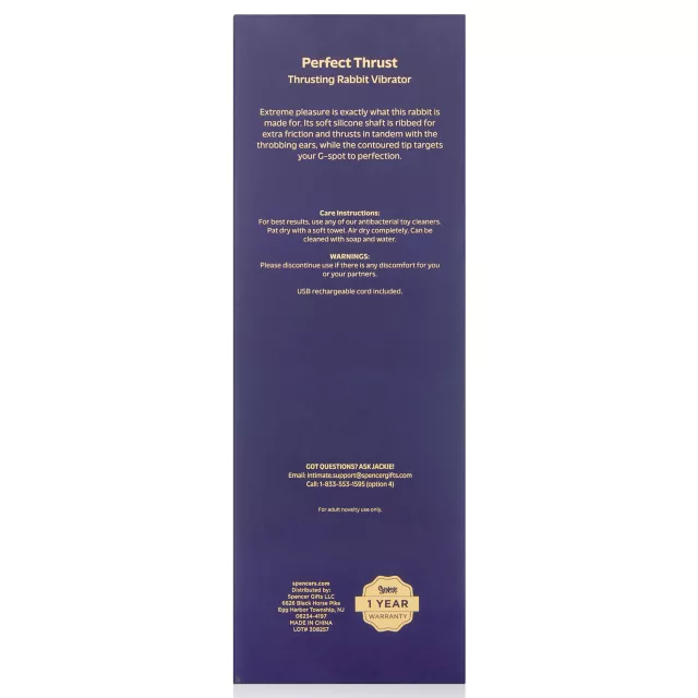 Perfect Thrust Thrusting Rabbit Vibrator - Hott Love Extreme at Spencer's