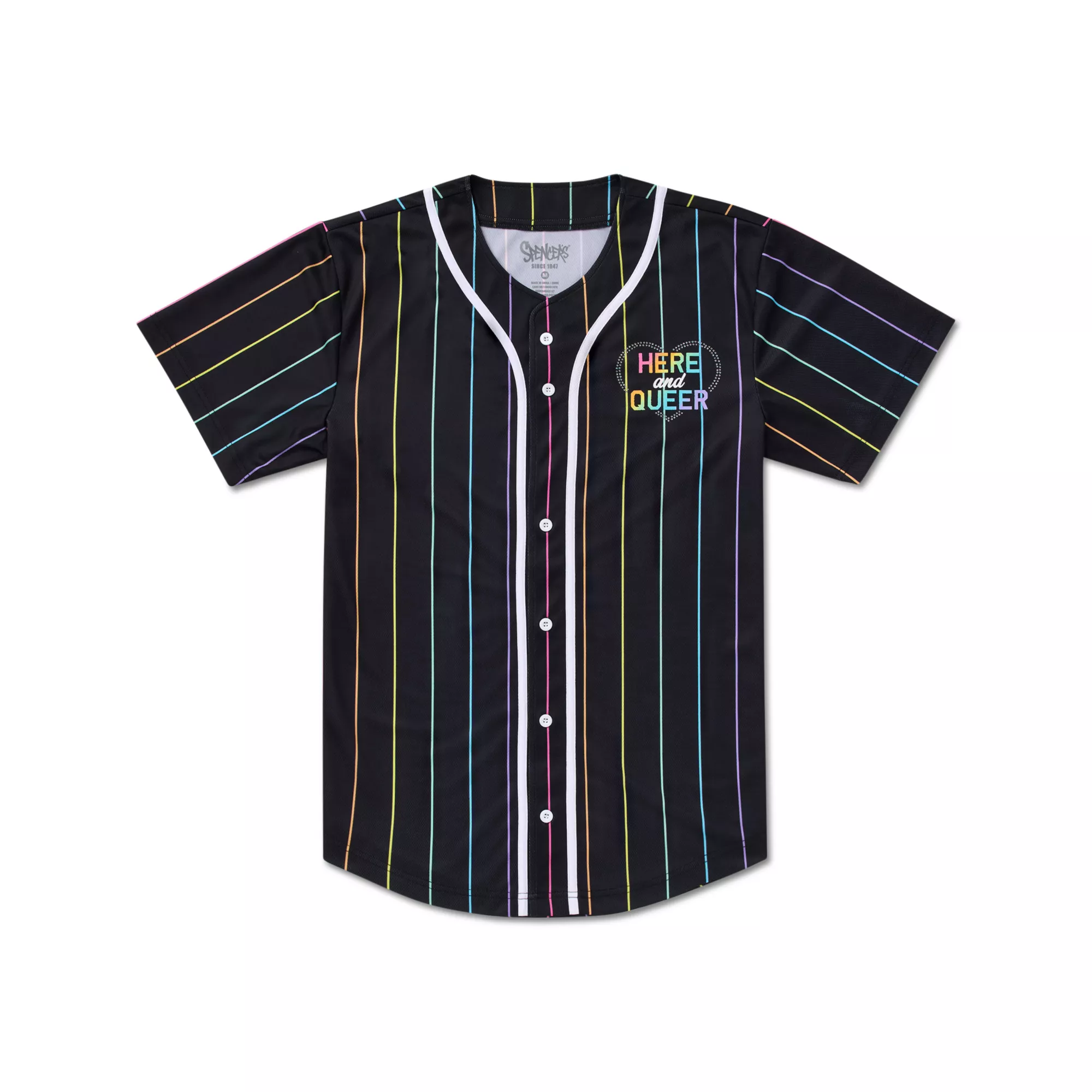 Here and Queer Pride Jersey at Spencer's