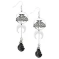 Moth Moon Dangle Earrings at Spencer's