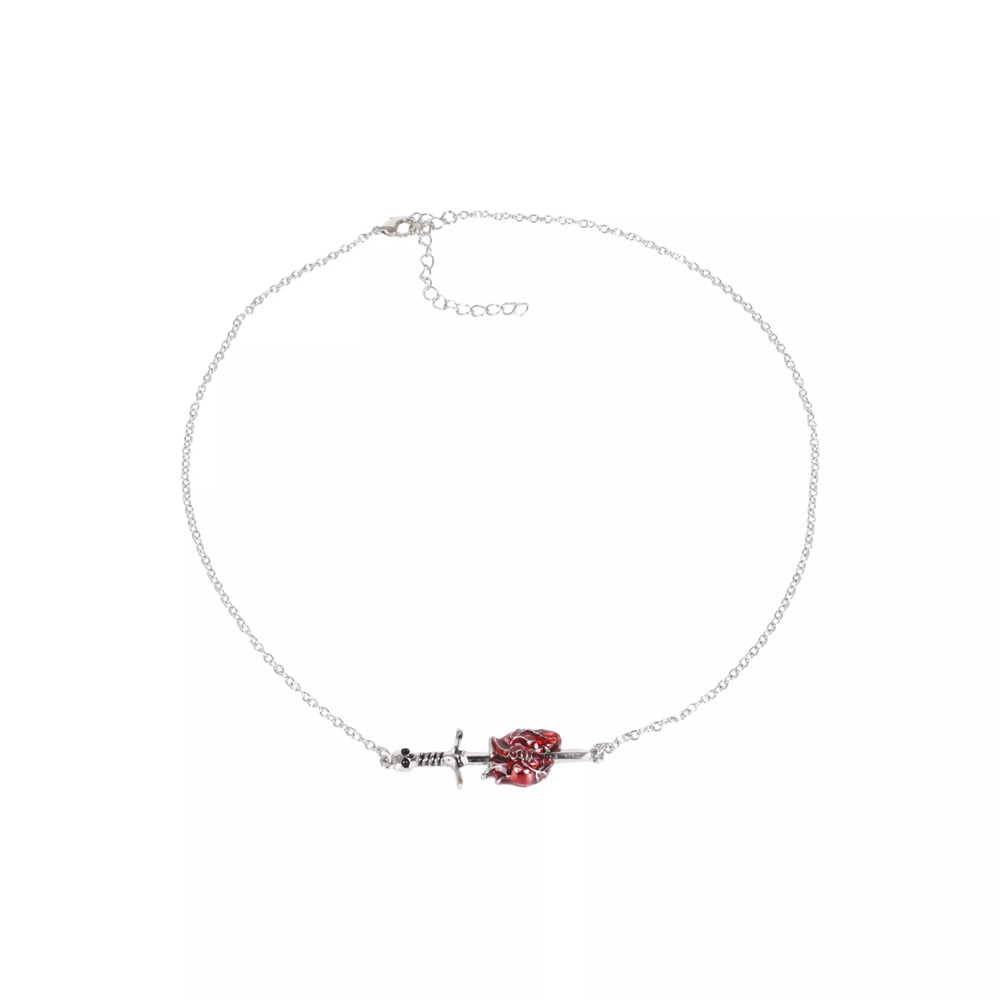 Stabbed Heart Chain Necklace