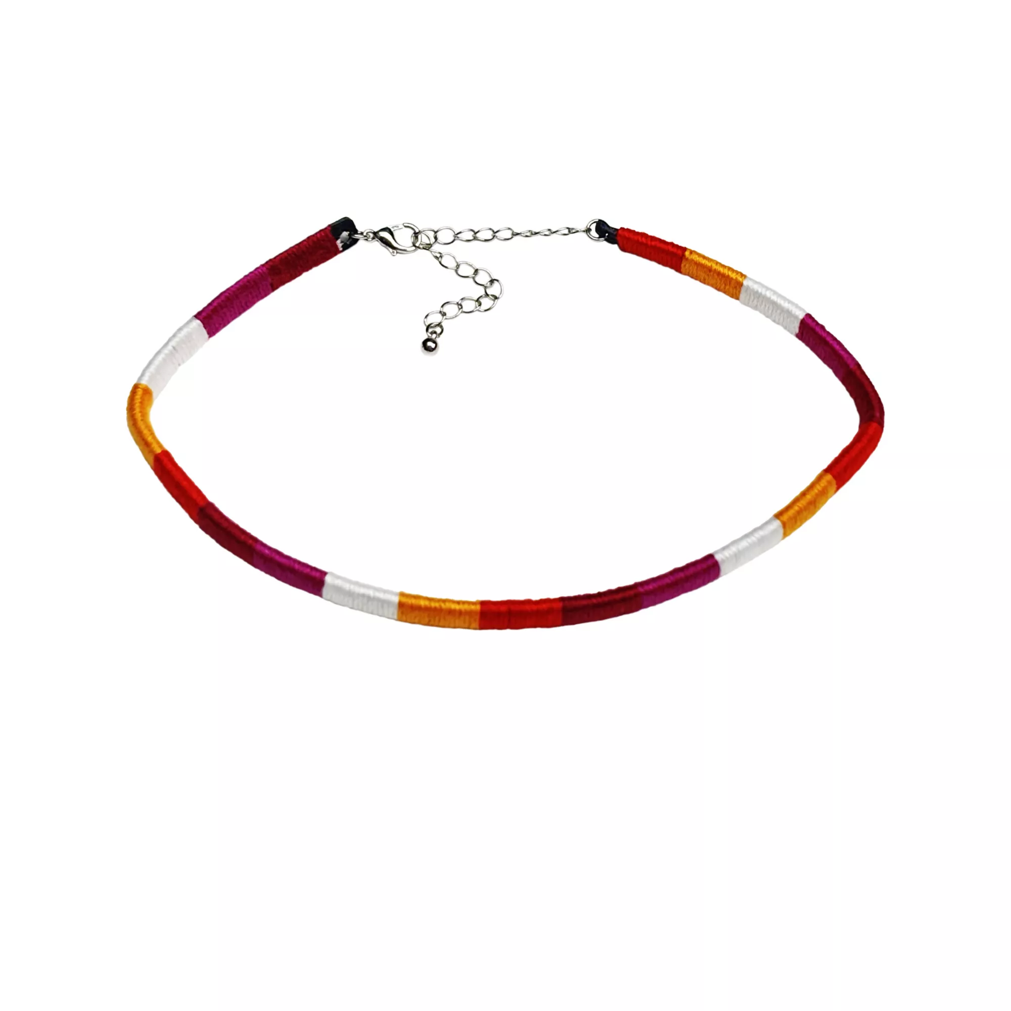 Lesbian Pride Cord Choker Necklace at Spencer's