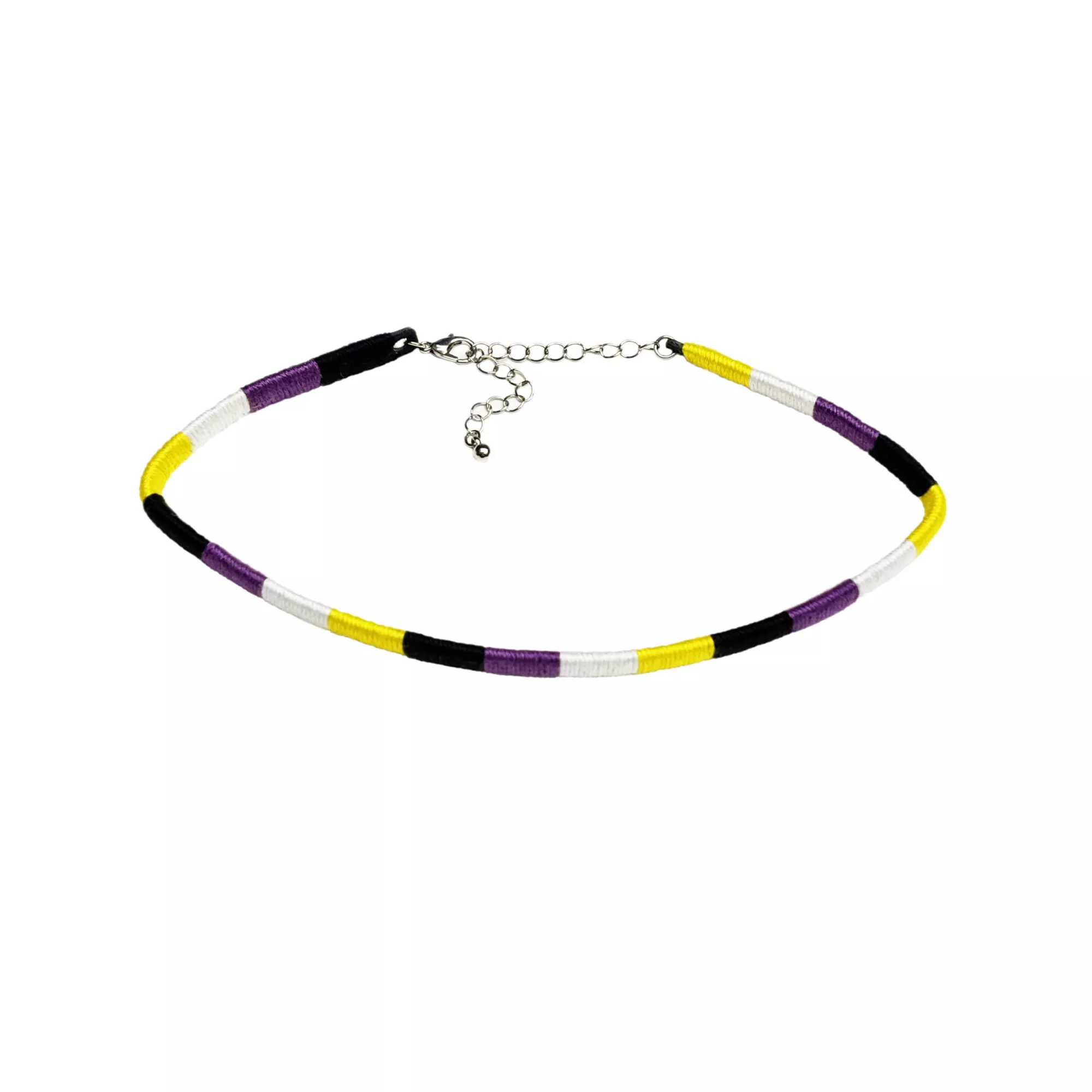 Nonbinary Pride Cord Choker Necklace at Spencer's