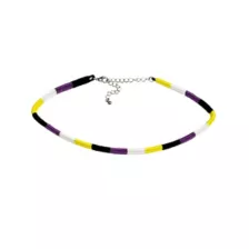 Nonbinary Pride Cord Choker Necklace at Spencer's