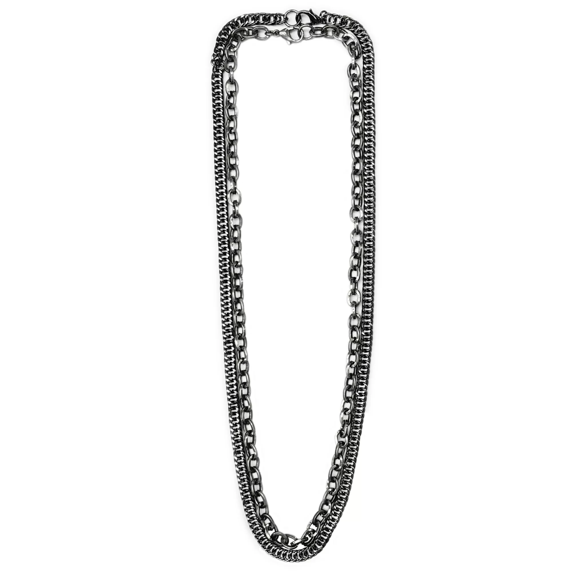 Hematite Basic Chain Necklaces - 2 Pack at Spencer's