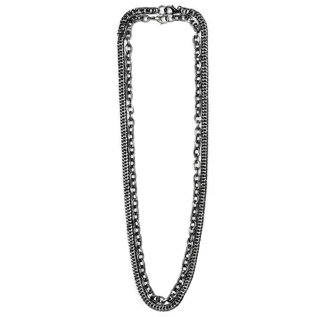 Hematite Basic Chain Necklaces - 2 Pack at Spencer's