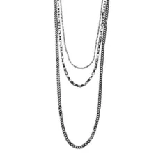 Multi-Pack Silver-Tone Bib Chain Necklaces - 3 Pack at Spencer's