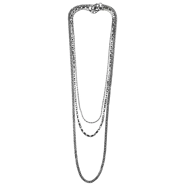 Multi-Pack Silver-Tone Bib Chain Necklaces - 3 Pack at Spencer's