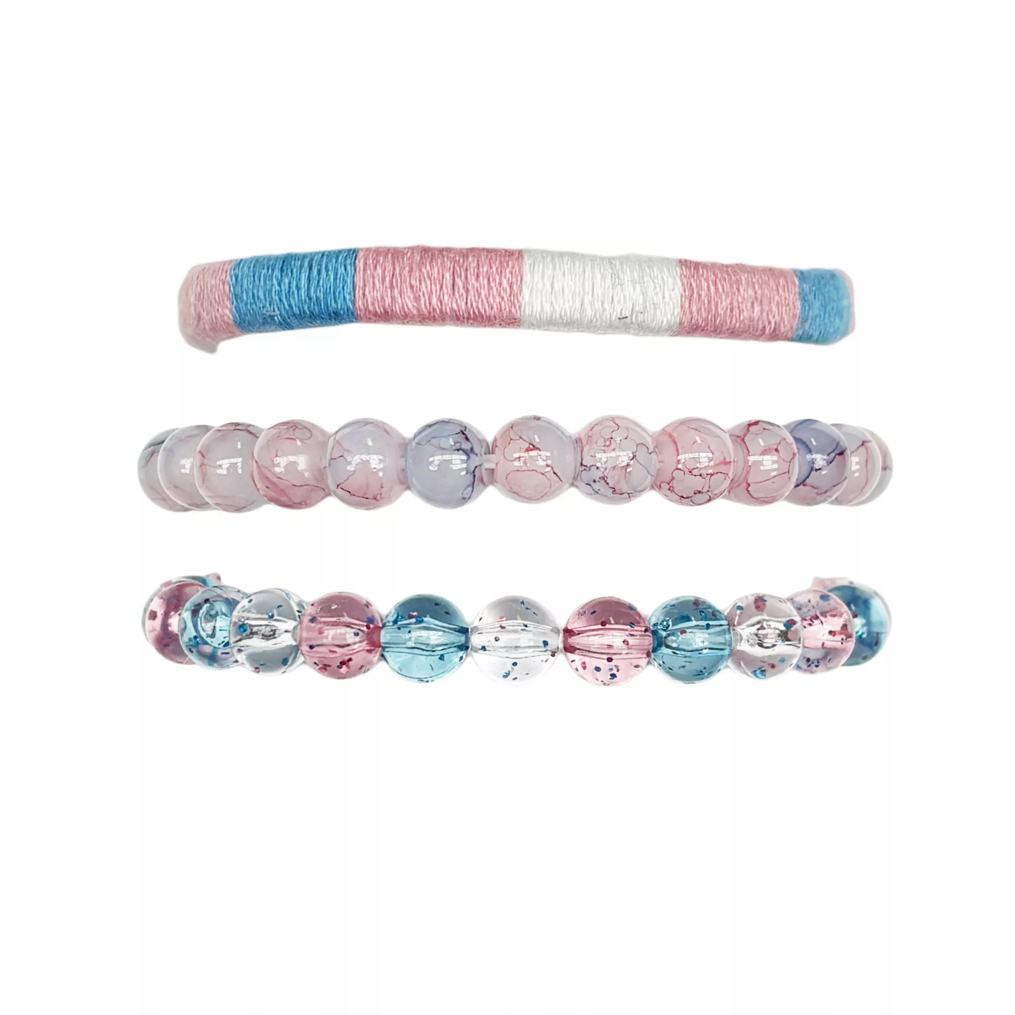 Multi-Pack Transgender Pride Mixed Bracelets - 3 Pack