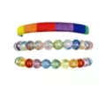 Multi-Pack Pride Rainbow Mixed Bracelets - 3 Pack at Spencer's