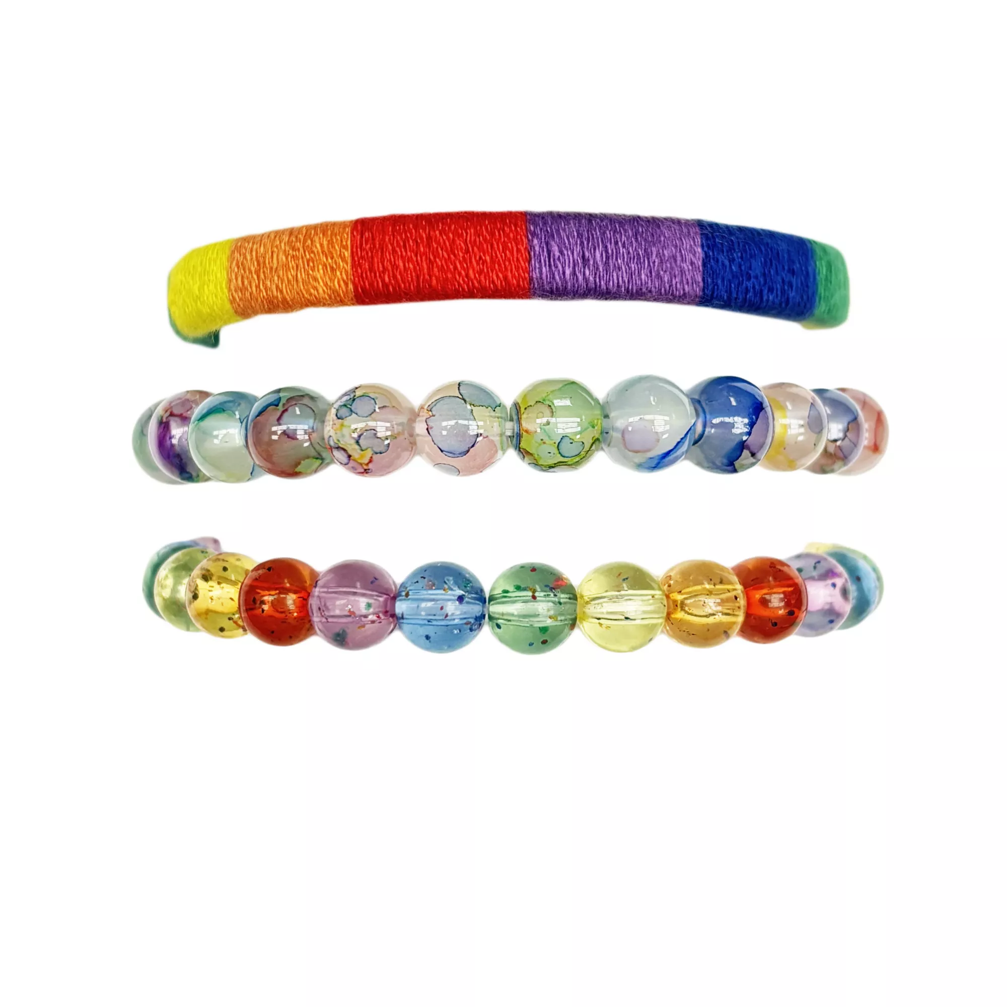 Multi-Pack Pride Rainbow Mixed Bracelets - 3 Pack