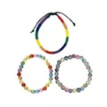 Multi-Pack Pride Rainbow Mixed Bracelets - 3 Pack at Spencer's