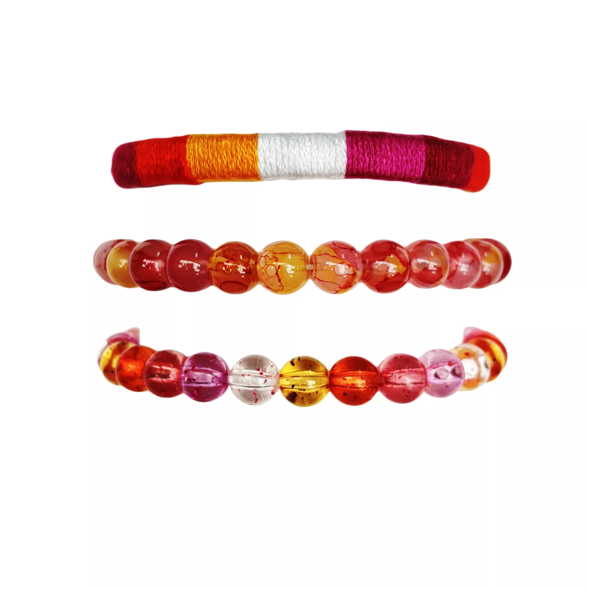 Multi-Pack Lesbian Pride Mixed Bracelets - 3 Pack