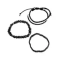 Multi-Pack Black Dice Beaded Bracelets - 3 Pack at Spencer's