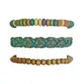 Multi-Pack Beaded Cord Multicolor Bracelets - 3 Pack at Spencer's
