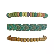 Multi-Pack Beaded Cord Multicolor Bracelets - 3 Pack at Spencer's