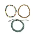 Multi-Pack Beaded Cord Multicolor Bracelets - 3 Pack at Spencer's