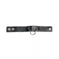 Black and Red Spiked O-Ring Cuff Bracelet at Spencer's