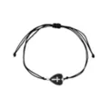 Multi-Pack Black and Blue Cross Skull Silver-Tone Beaded Bracelets - 5 Pack at Spencer's