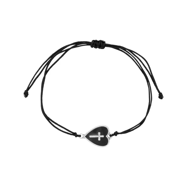 Multi-Pack Black and Blue Cross Skull Silver-Tone Beaded Bracelets - 5 Pack at Spencer's