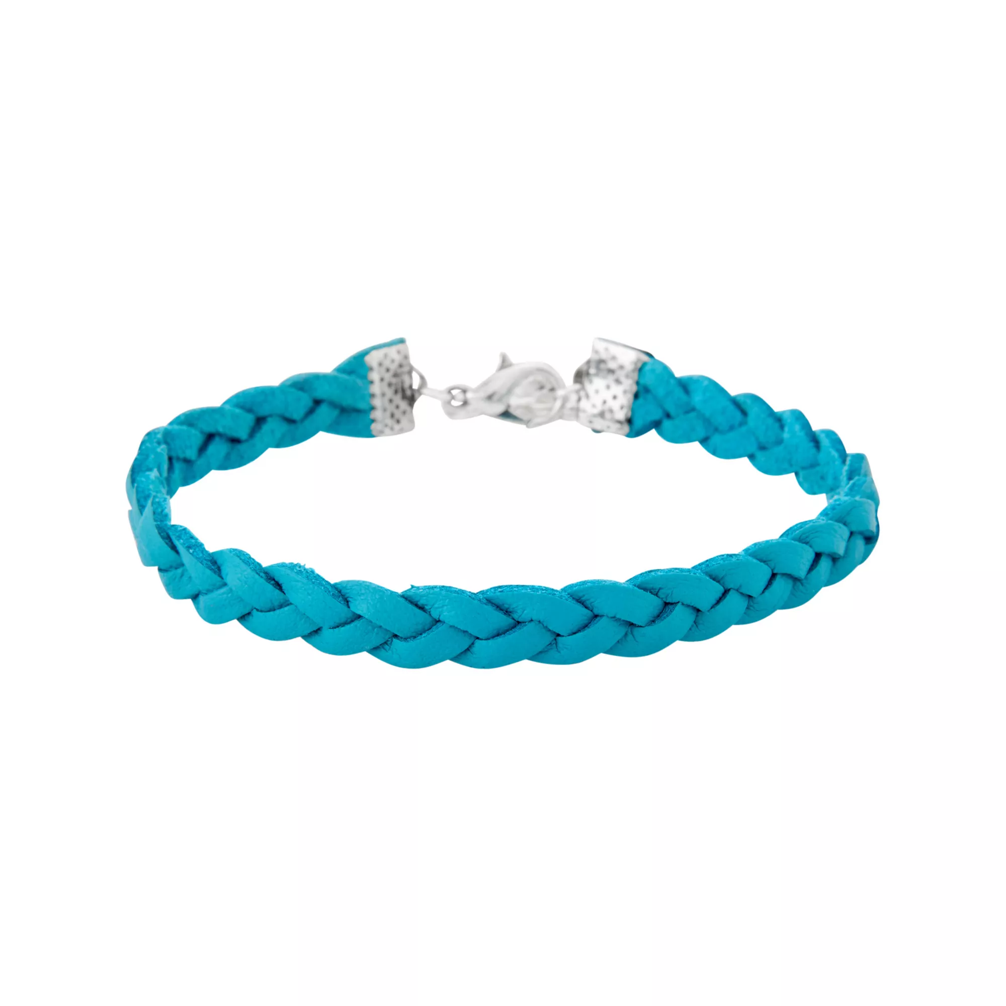 Multi-Pack Black and Blue Cross Skull Silver-Tone Beaded Bracelets - 5 Pack