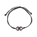 Multi-Pack Black and Red Gothic Charm Mixed Bracelets - 5 Pack at Spencer's