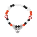 Multi-Pack Black and Red Gothic Charm Mixed Bracelets - 5 Pack at Spencer's