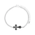 Multi-Pack Gothic Charm Black and Silver-Tone Bracelets - 5 Pack at Spencer's