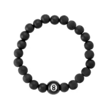 Multi-Pack Gothic Charm Black and Silver-Tone Bracelets - 5 Pack at Spencer's