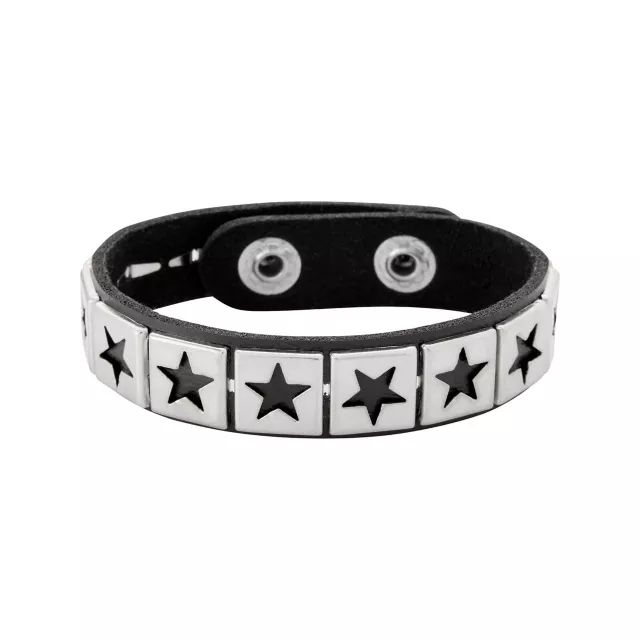 Multi-Pack Gothic Charm Black and Silver-Tone Bracelets - 5 Pack at Spencer's