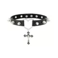 Heart Cross Charm Choker Necklace at Spencer's