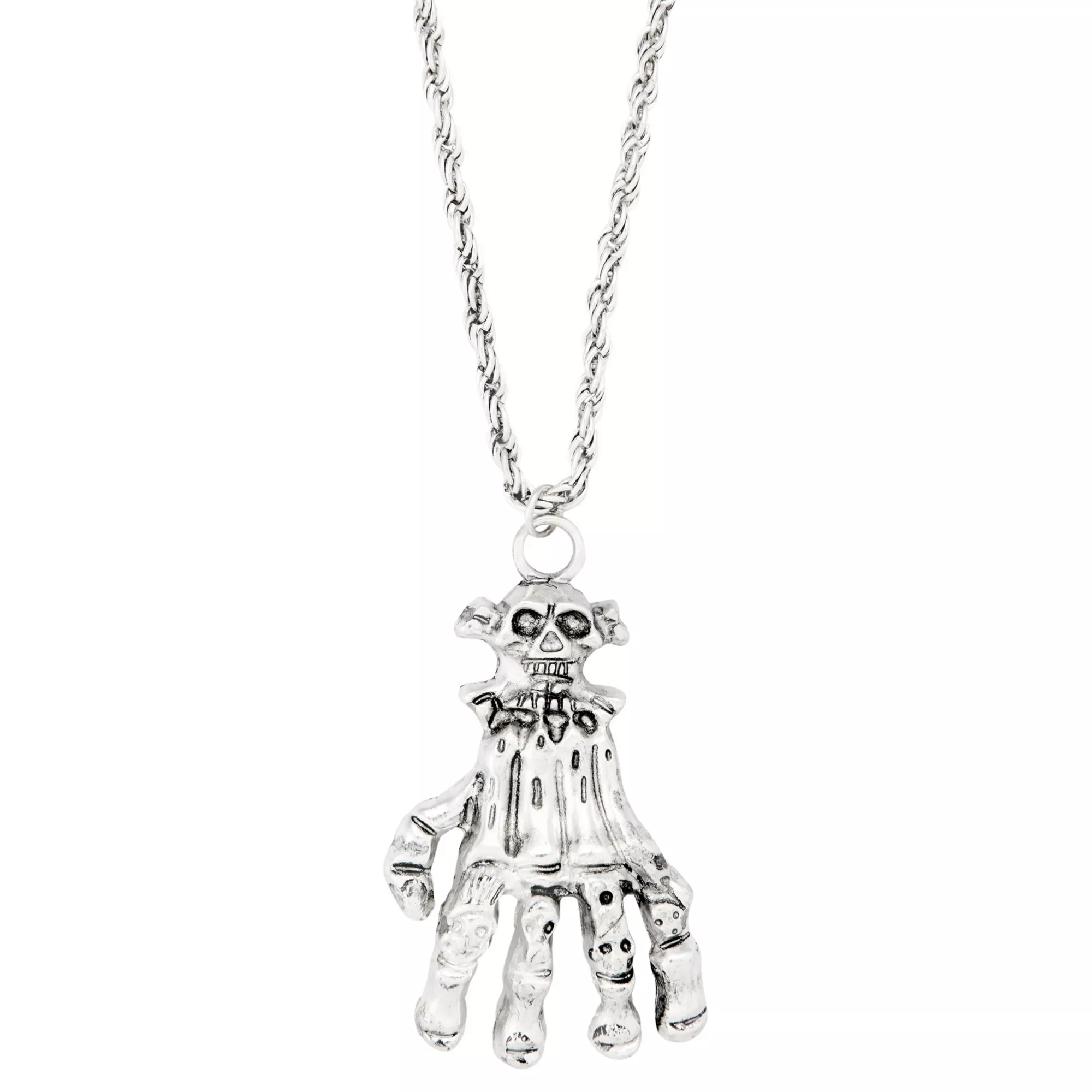 Skull Hand Pendant Chain Necklace