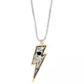 Skull Lightning Bolt Pendant Necklace at Spencer's