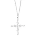 Barbed Wire Cross Chain Necklace at Spencer's