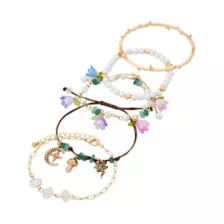 Multi-Pack Fairytale Mixed Bracelets - 5 Pack at Spencer's