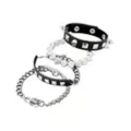 Multi-Pack Spiked Scorpion and Skull Stud Silver-Tone Bracelets - 4 Pack at Spencer's