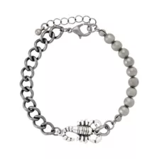 Multi-Pack Spiked Scorpion and Skull Stud Silver-Tone Bracelets - 4 Pack at Spencer's