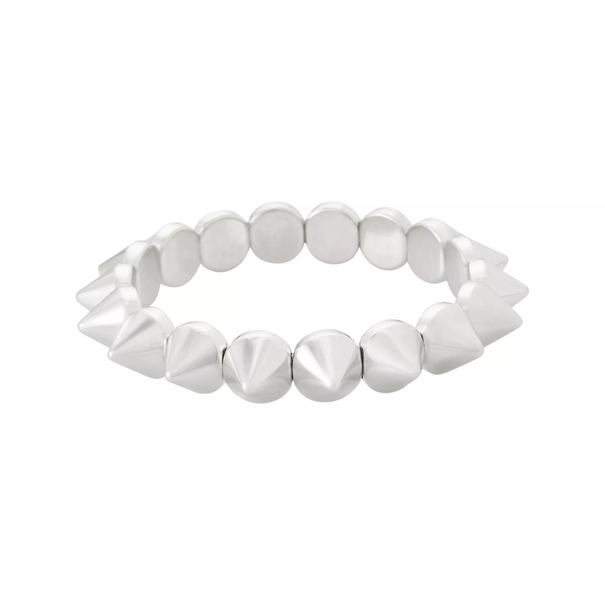 Multi-Pack Spiked Scorpion and Skull Stud Silver-Tone Bracelets - 4 Pack