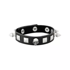 Multi-Pack Spiked Scorpion and Skull Stud Silver-Tone Bracelets - 4 Pack at Spencer's