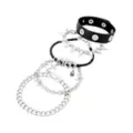 Multi-Pack Cross and Skull Mixed Bracelets - 5 Pack at Spencer's