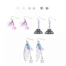 Multi-Pack Enchanted Pixie Wing Earring Set - 6 Pairs at Spencer's