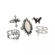 Multi-Pack Dark Star Assorted Rings - 5 Pack at Spencer's