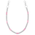 Pink and Silver-Tone Barbed Wire Wallet Chain at Spencer's