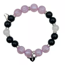 Black and Purple Heart Lock and Key Magnetic Long Distance Bracelets - 2 Pack at Spencer's