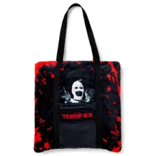 Terrifier Blood Splatter Fleece Blanket and Plush Tote at Spencer's