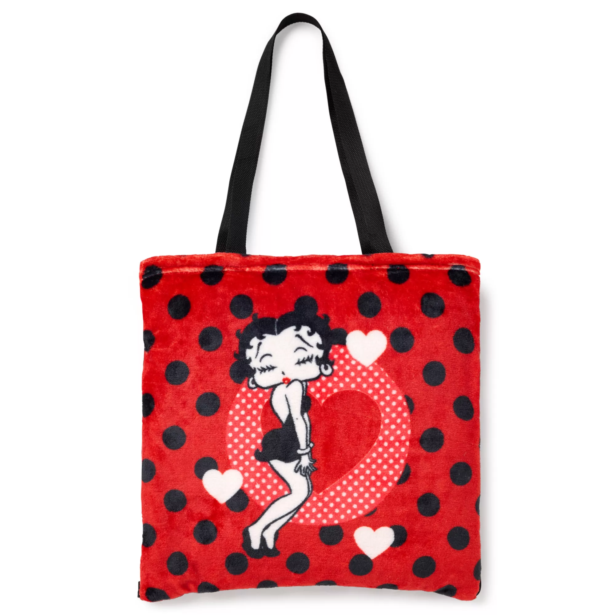 Betty Boop Polka Dot Tote Throw Blanket at Spencer's