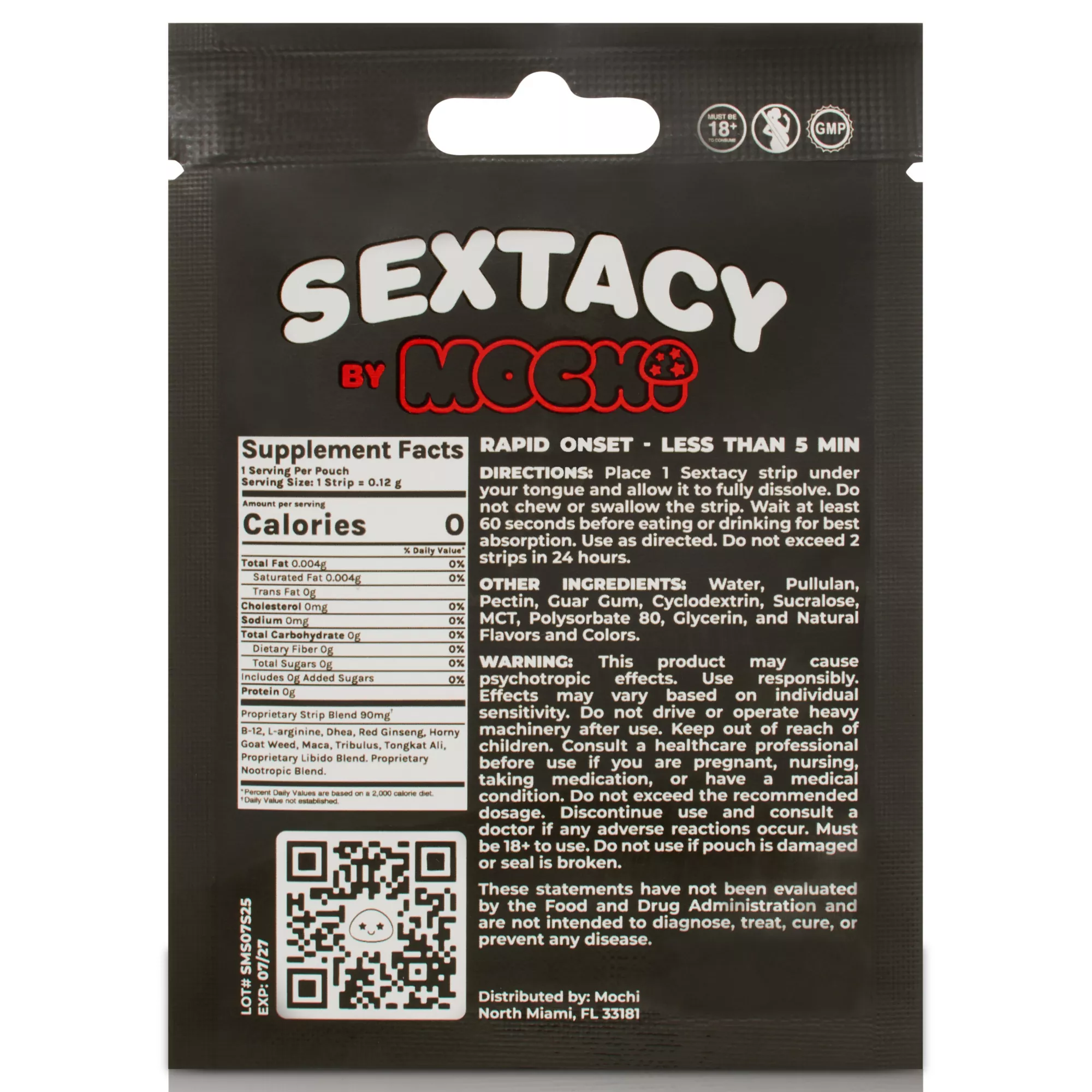 Sextacy by Mochi Sublingual Strip at Spencer's