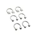 Multi-Pack CZ Star Basic Horseshoe Rings 3 Pair - 14 Gauge at Spencer's