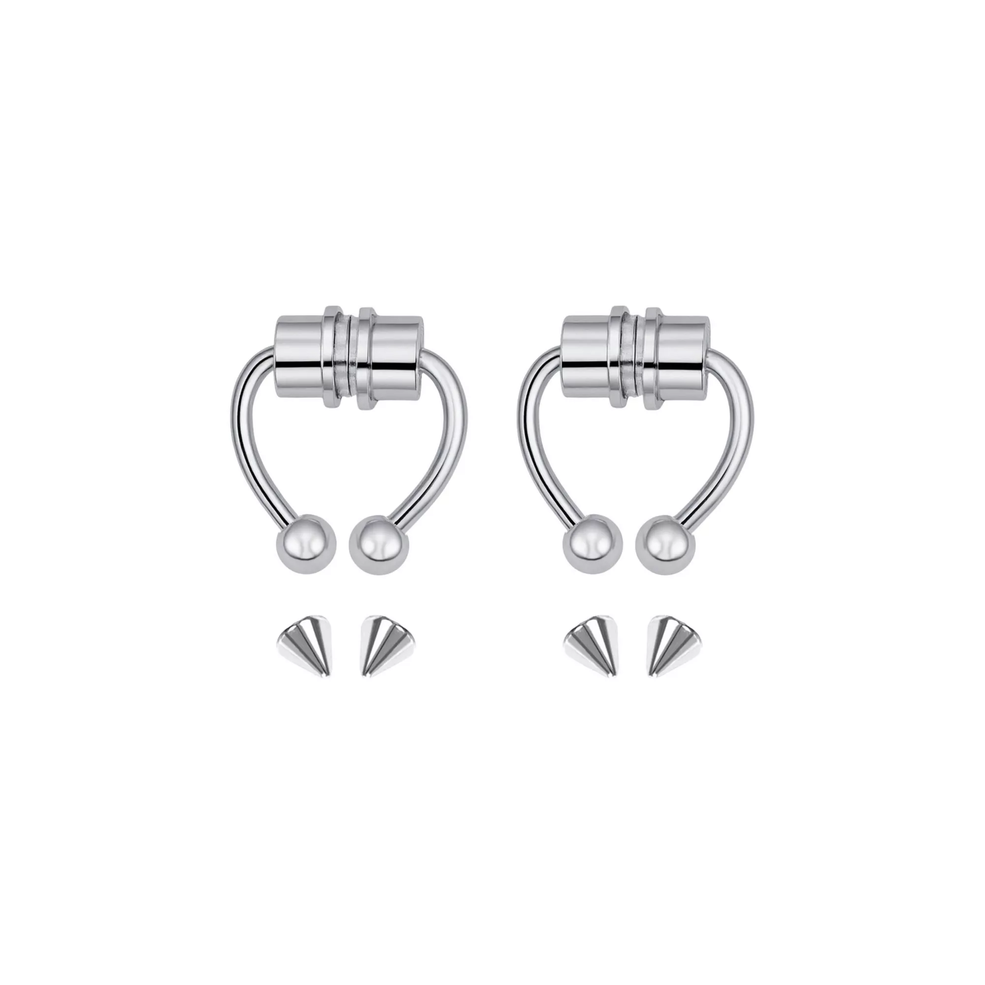 Multi-Pack Ball and Spike Magnetic Fake Horseshoe Rings - 2 Pack at Spencer's