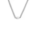 Silver-Tone Curved Link Bottle Cap Chain Necklace at Spencer's